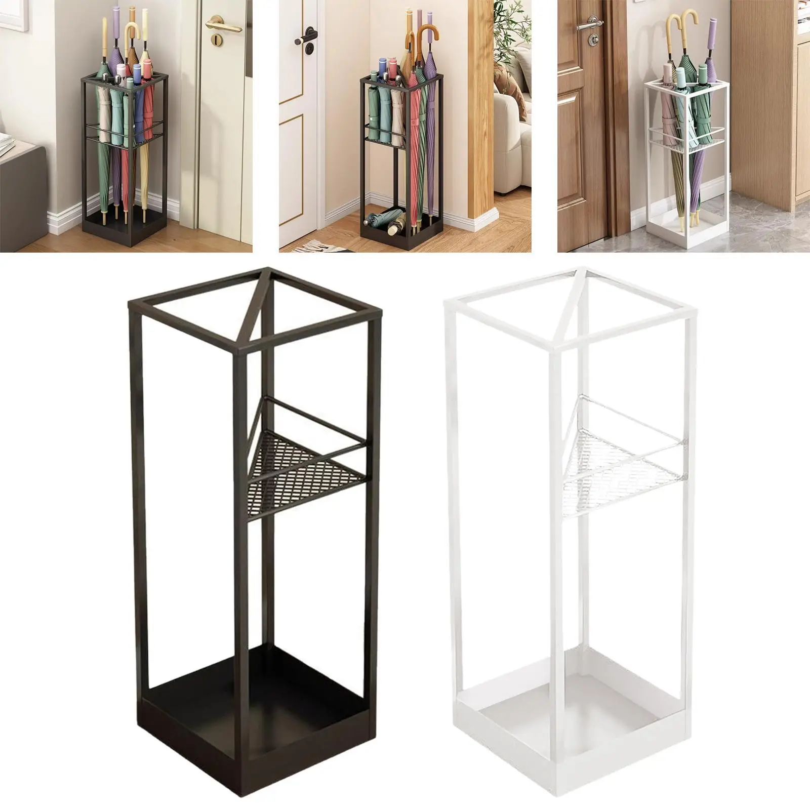 

Umbrella Stand Umbrella Organizer Convenient Portable Organizer Container Large Umbrella Hollow Storage Rack Holder Space Saving