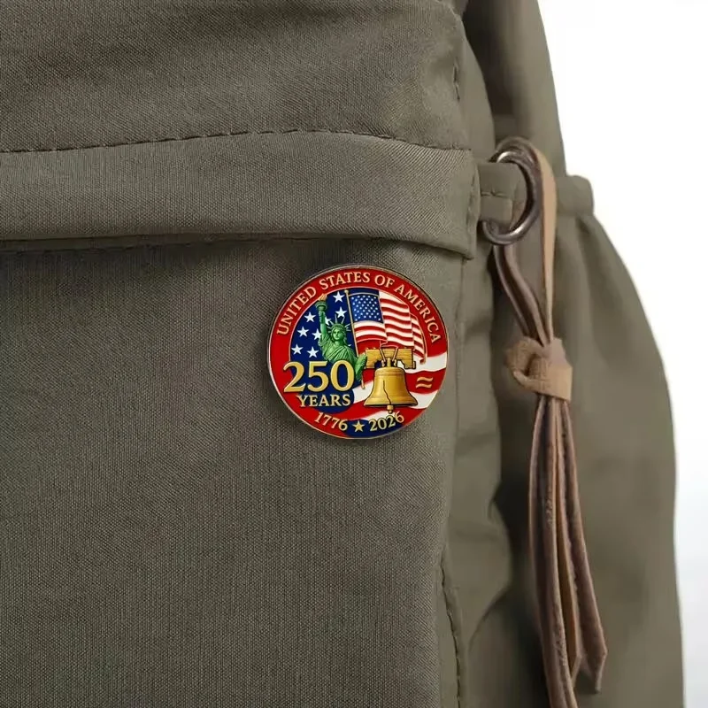 Usa 250th Anniversary Eagle Enamel Pin American Independence Badge For Backpack Clothing Accessories Jewelry Gift Patriotic