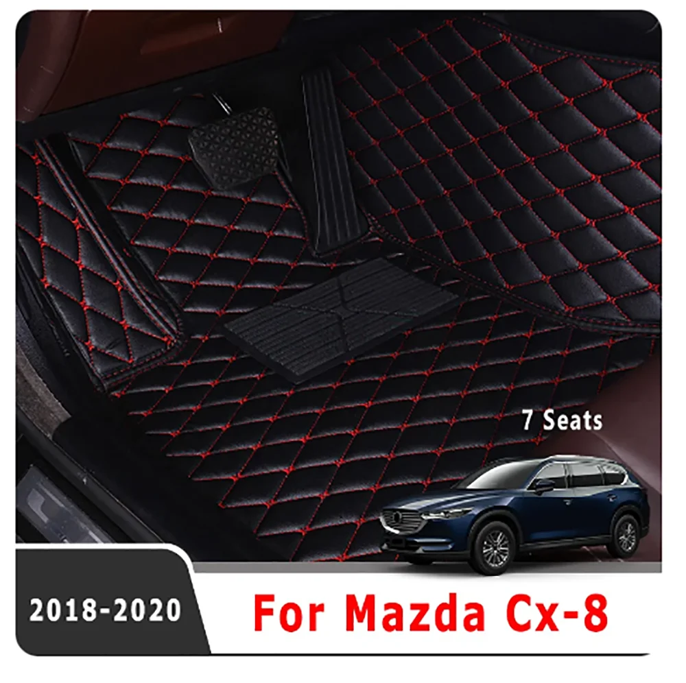 

Автомобильные коврики для Mazda Cx-8 CX8 2023 2022 2021 2020 2019 2018 (7 местных) аксессуары Чехлы Автомобильные ковры Водонепроницаемые коврики Подушечки