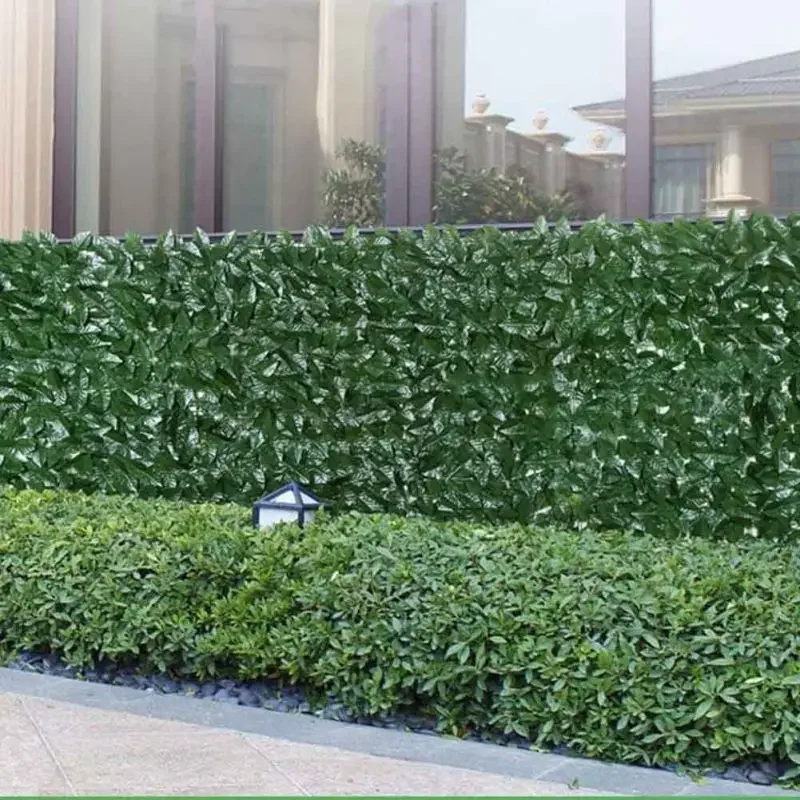 Artificial Ivy Fence Panels Green Fake Plants Leaf Privacy Fence Screen for Home Courtyard Garden