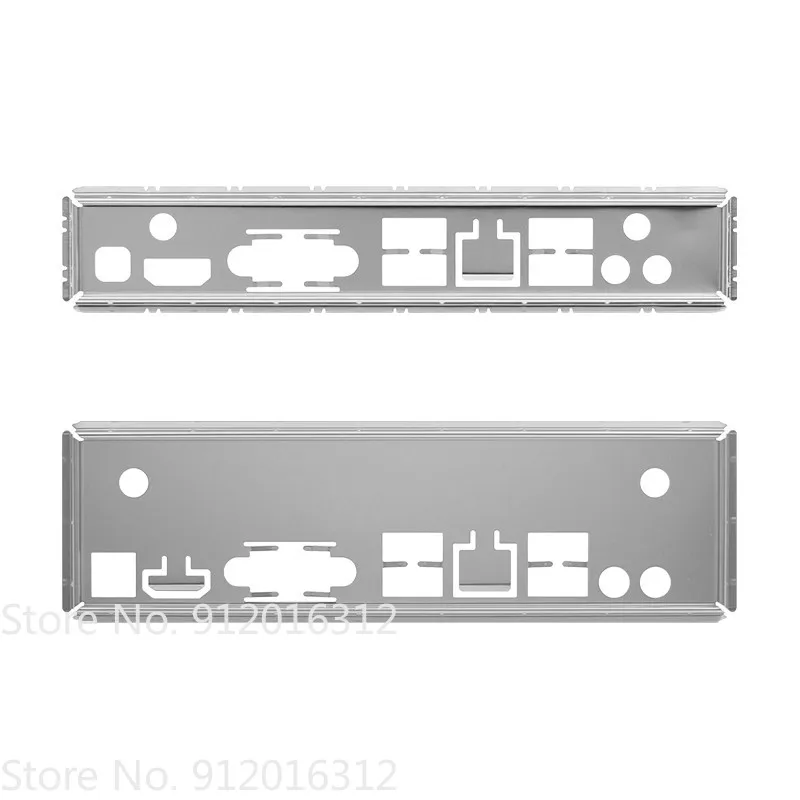 Placa trasera de escudo de E/S IO para placa base H410 H510 H610 T T2 TM ITX IPC, bisel de media altura de altura completa, chasis de ordenador en blanco