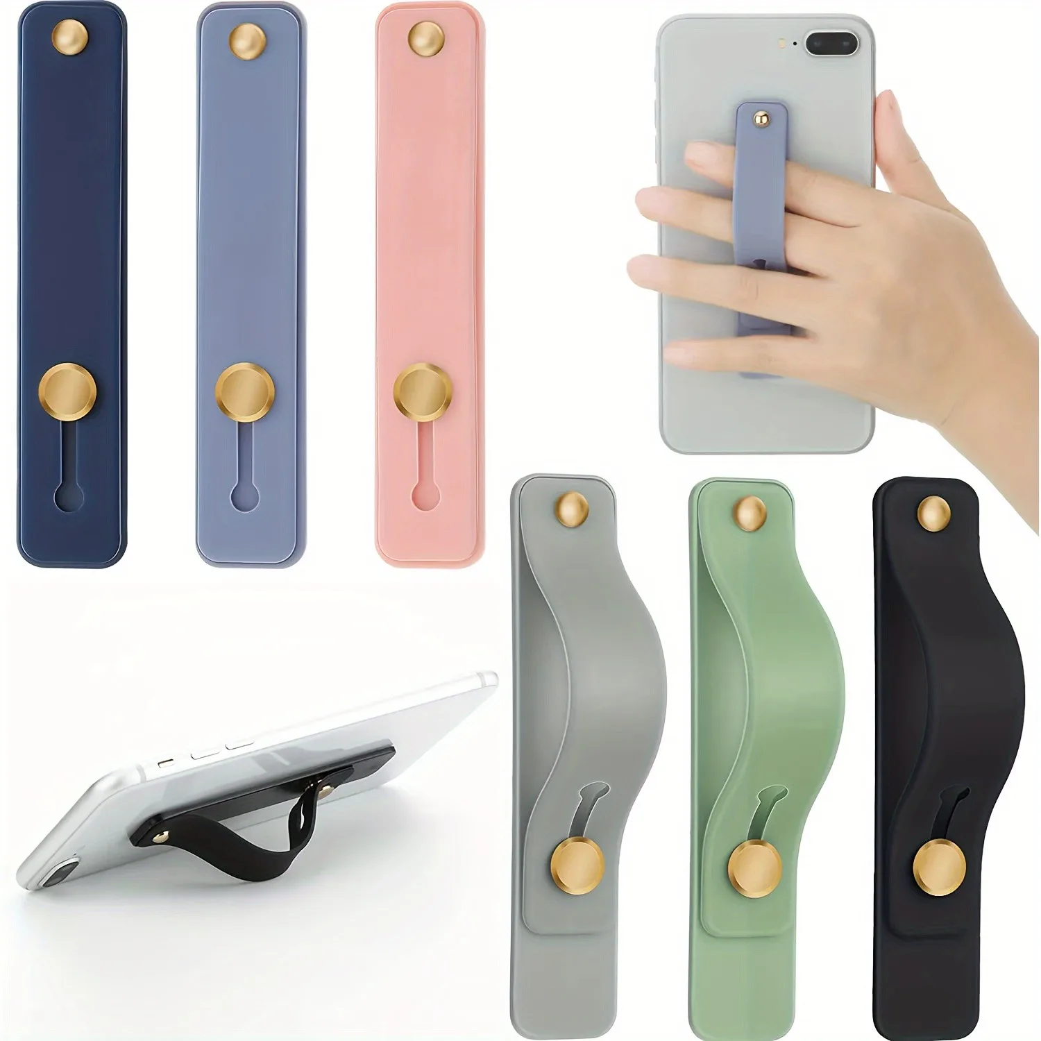 1/3 Stück Universeller Handy-Handgelenkhalter für iPhone Desktop-Fingergriff-Ständer Push-Pull-Halterung Handy-Sockel-Stütze – Detail 2