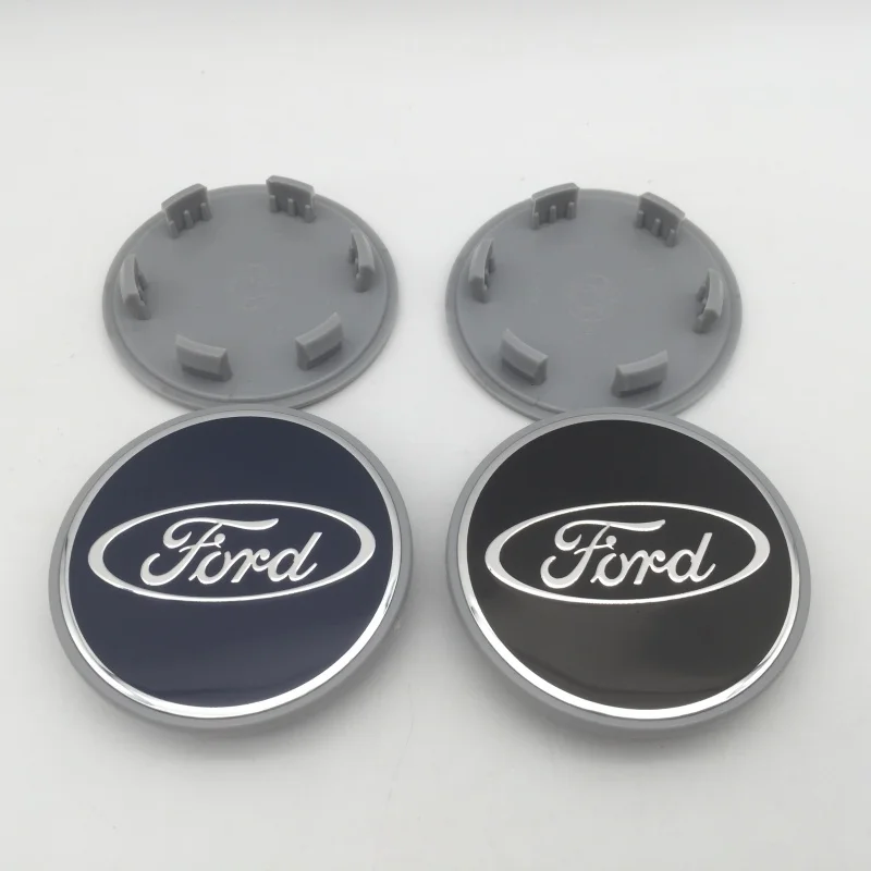 4pcs 3D for ford 63mm 62mm Car emblem Wheel hub Center Cap Badge covers sticker Decal styling auto Accessories