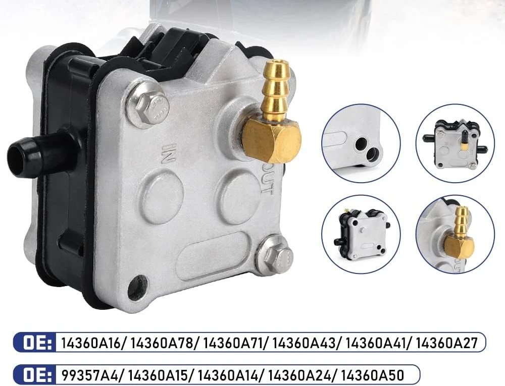 Fuel Pump Compatible For Mercury 35 50 60 115 225 HP Outboard 2 Stroke 30 40  55 60 65 175 200 225 250 300HP 14360A78 14360A71
