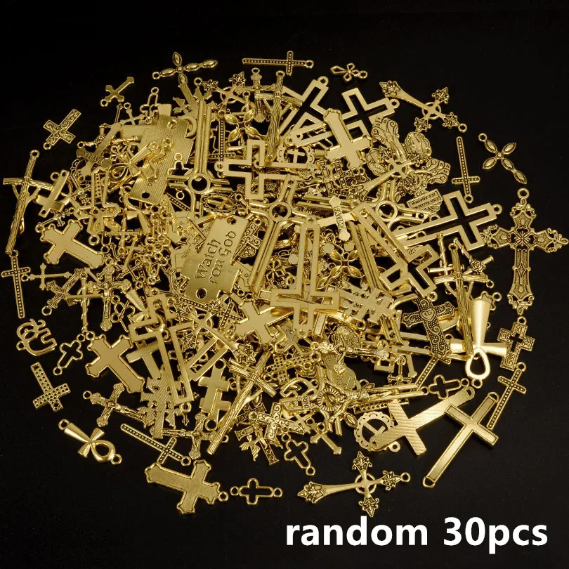 Different Metal Cross Pendants for DIY Jewellery Making