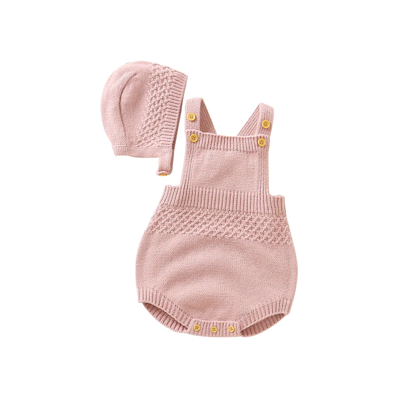 Baby Bodys Ärmel Neugeborenen Jungen Mädchen Einfarbig Onesie Hüte Outfits Sets 2 stücke Infant Unisex Playsuits Kinder Kleidung