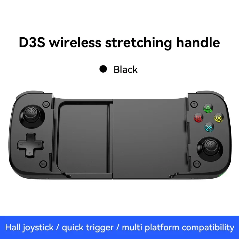 D3S Stretching handheld Game Controller Hall Joystick For Switch Android IOS PC Gamepad Bluetooth control