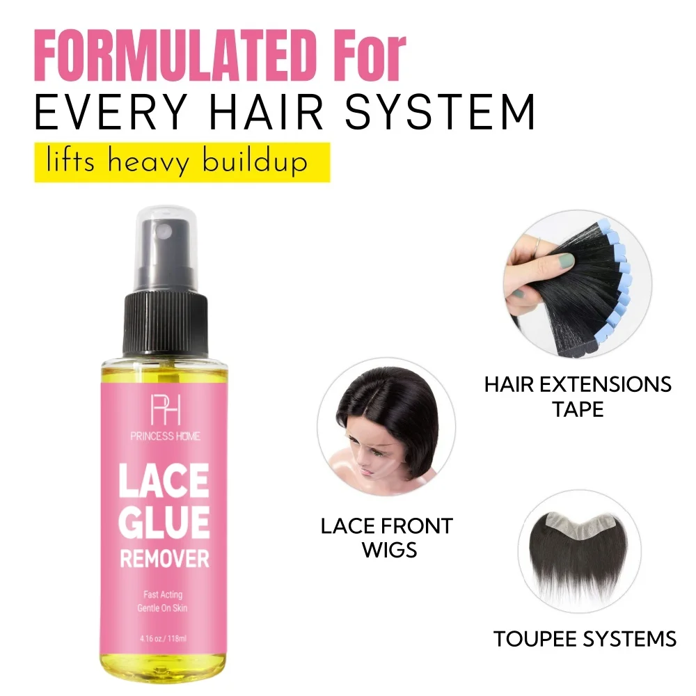 Perückenkleber-Entferner Rückstandsreiniger Shampoo Spitzenreiniger Schaum Rückstandsfreies Komplett-Entfernungsset für Lace-Front-Perücken Haarsysteme – Detail 9