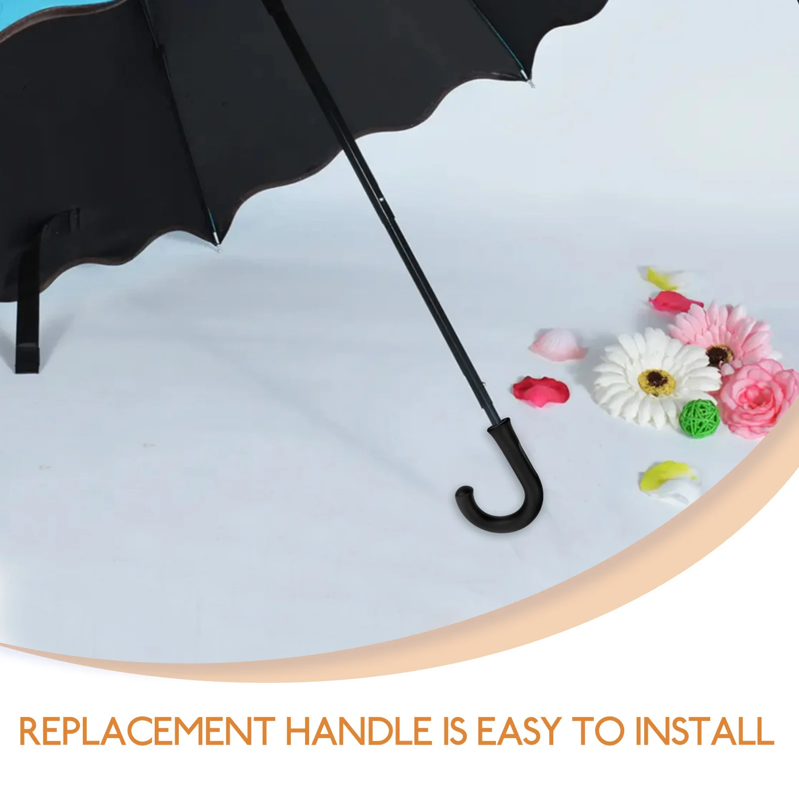 

Umbrella Accessory Replacement Handle Curved Grip for Daily Use Travel Uv Protection Umbrella Replacement Parts