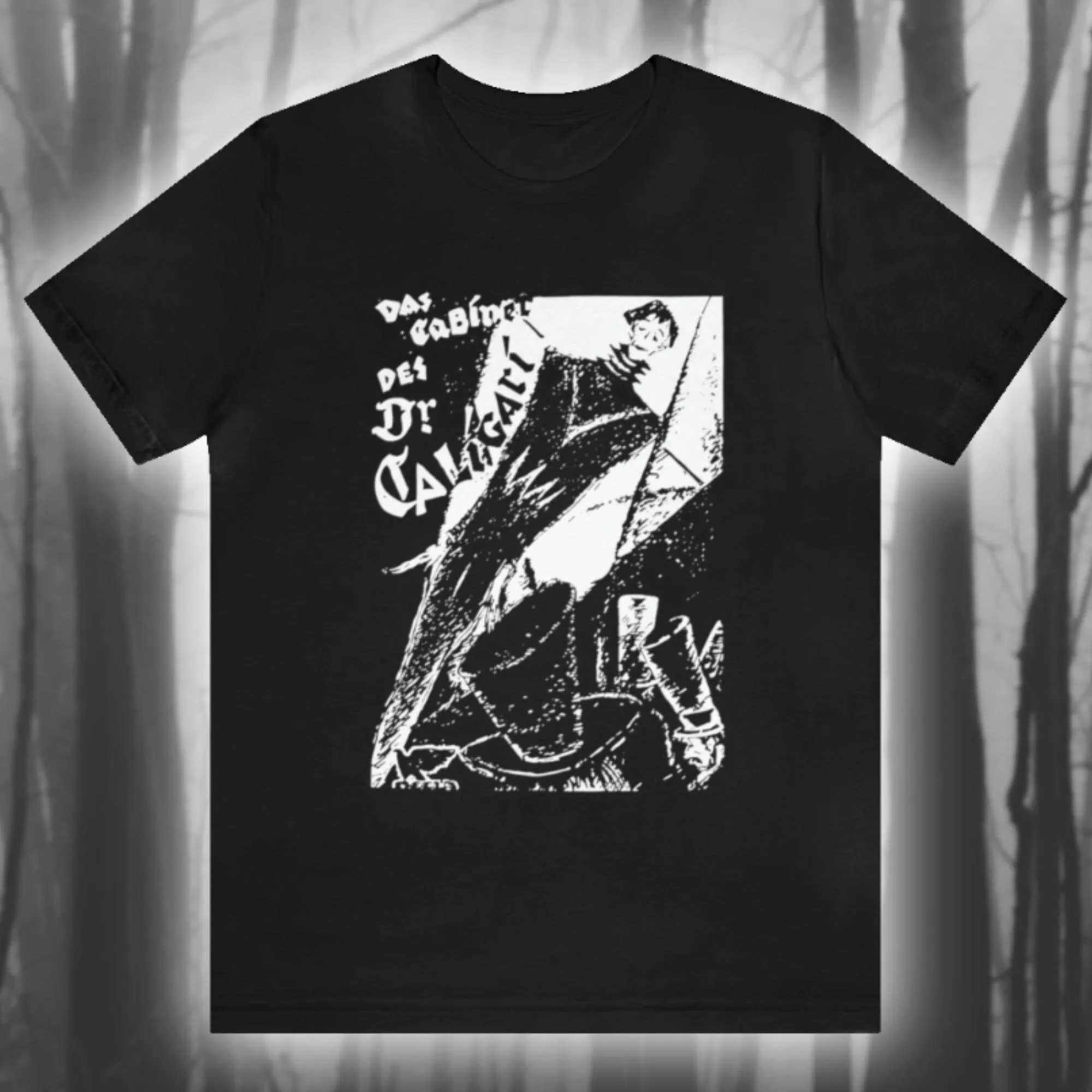 Футболка с надписью «The Cabinet of Dr Caligari», немецкая Бесшумная толстовка из фильма «ужас» с длинными или короткими рукавами