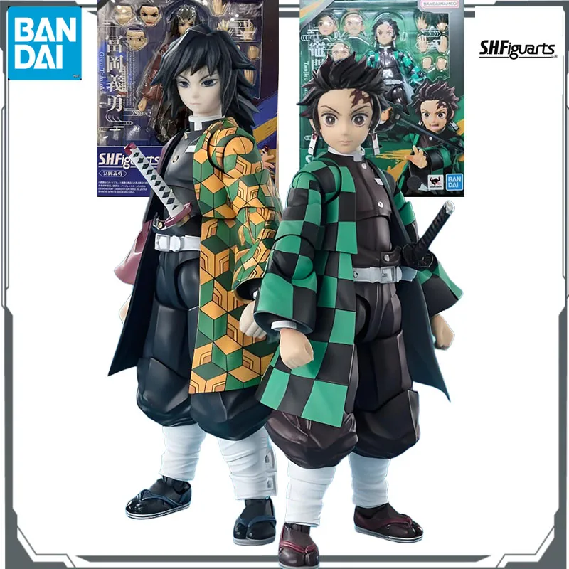 

Bandai Original S.H.Figuarts Demon Slayer Blade Tomiyoka Giyuu & Tanjiro Kamado Аниме Фигурка Игрушки Модель Подарки для мальчиков