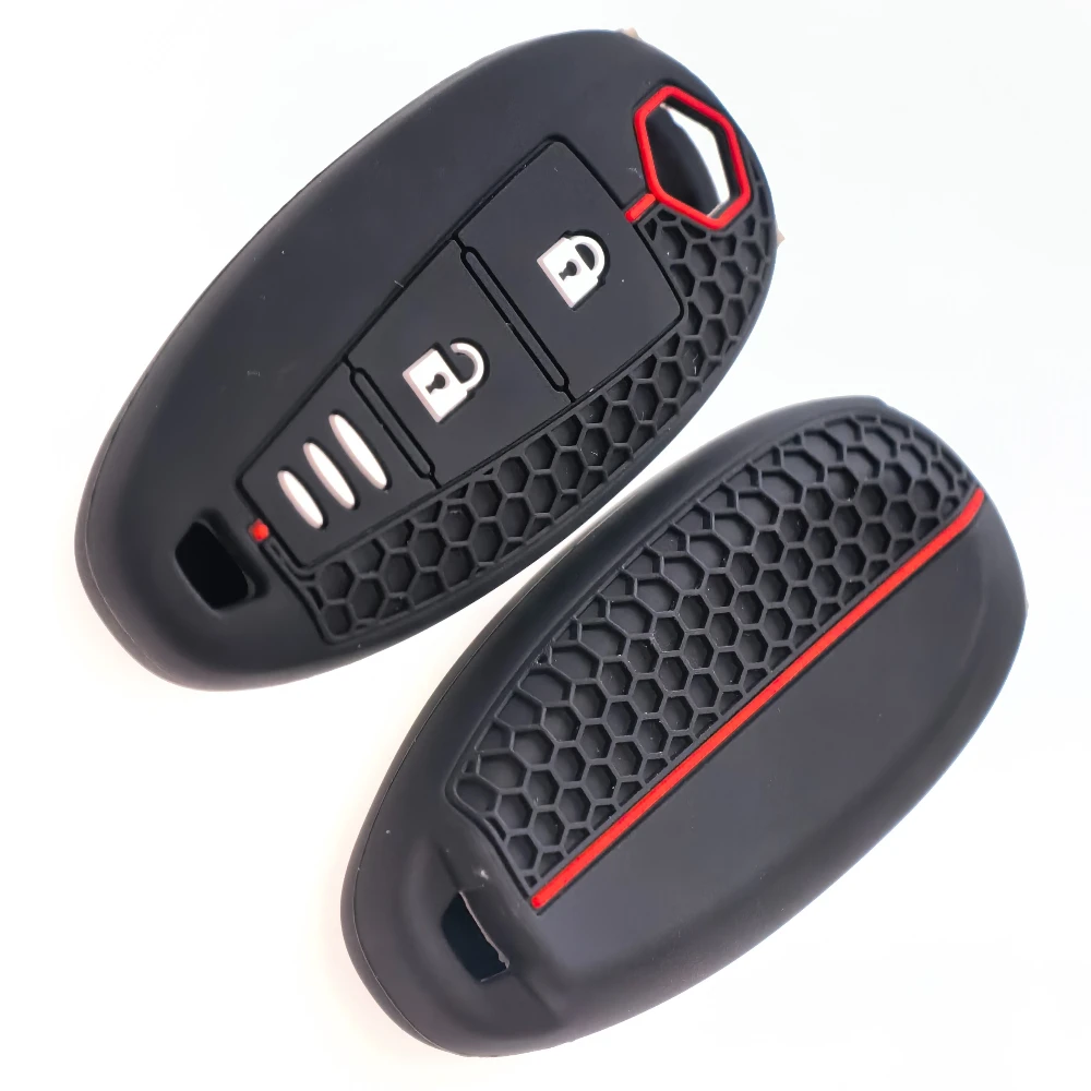 For Suzuki Baleno Ertiga Ciaz Ignis Kizashi Swift SX4 S-cross Vitars Silicone Car Smart Key Cover Case Bag Protector Keychain