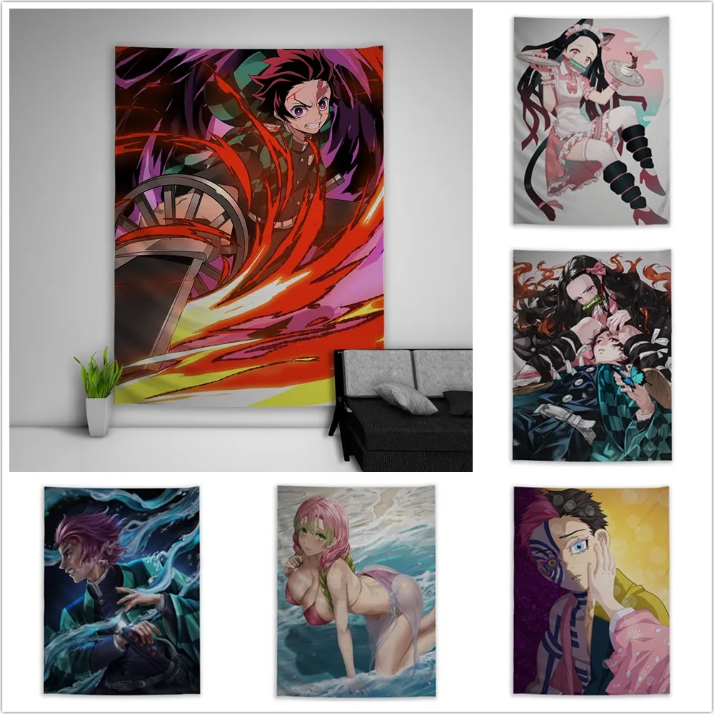 Demon Slayer Tanjirou Nezuko Akaza Mitsuri Wall Art Canvas Painting Room Decor Pictures Anime Posters and Prints Home Decoration