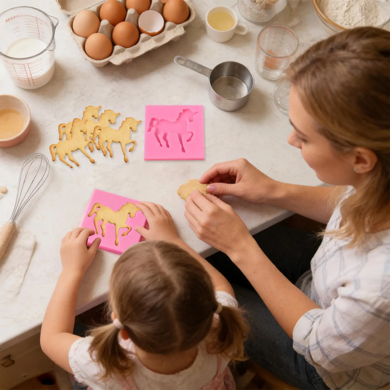 قوالب السيليكون للخبز قابلة لإعادة الاستخدام لطيف غير لاصق 2026 قوالب شوكولاتة فندان على شكل حصان لشمعة الكيك والحلوى والراتنج والحلوى #4