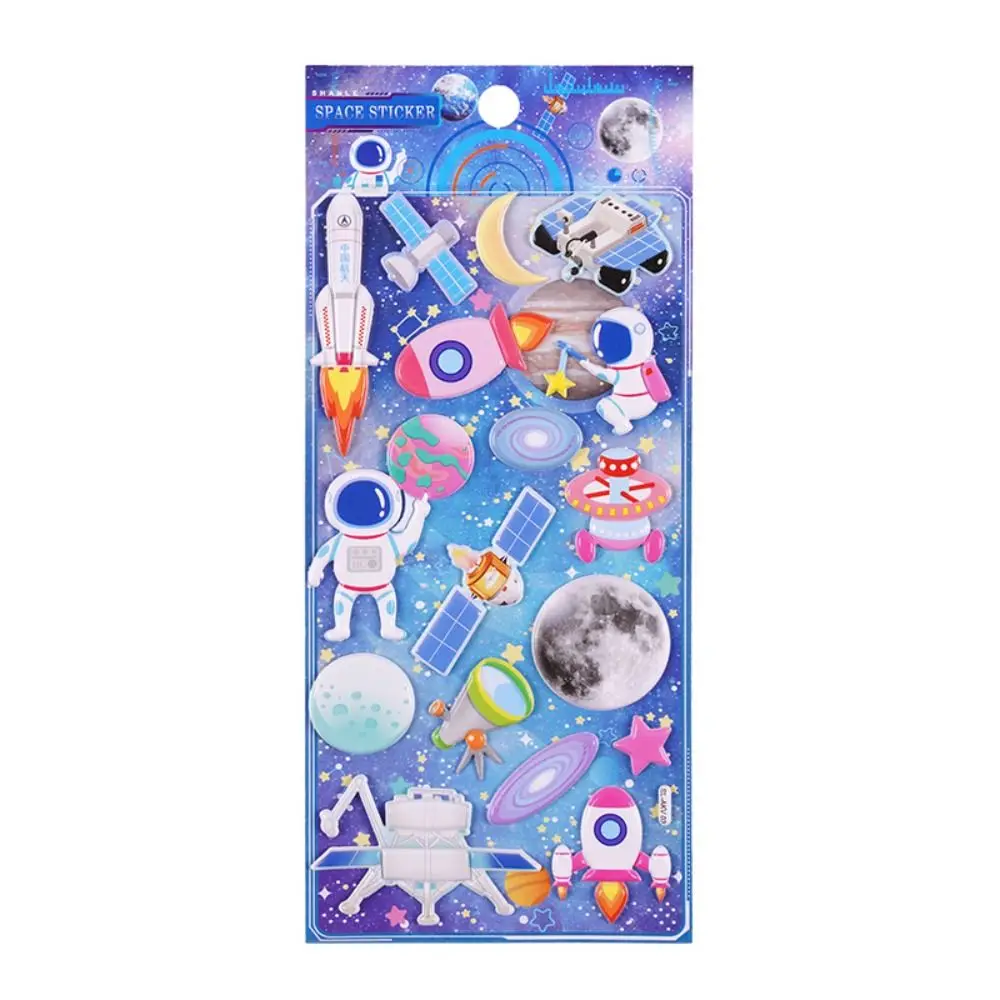 Toys Outer Space Astronauts Series Decorative Stickers Stationery Stickers 3D Bubble Foam Stickers Journal Diary Stickers