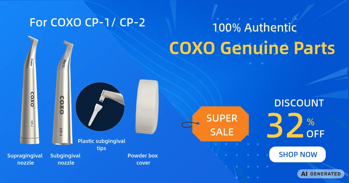 COXO CP-1 Air Flow Prophy Jet Dental Air Polierer Zahnaufhellung Werkzeug 2 Löcher 4 Löcher Zahnmedizin Zähne Polieren Hohe Effizienz – Detail 1