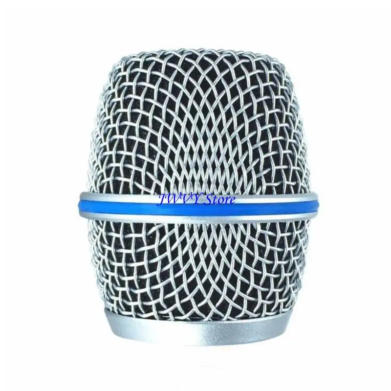 573A Stage Microphone Grille Replacement Metal Shell Threaded Cover for Head Guard, Recording Work and Meeting Voice Use