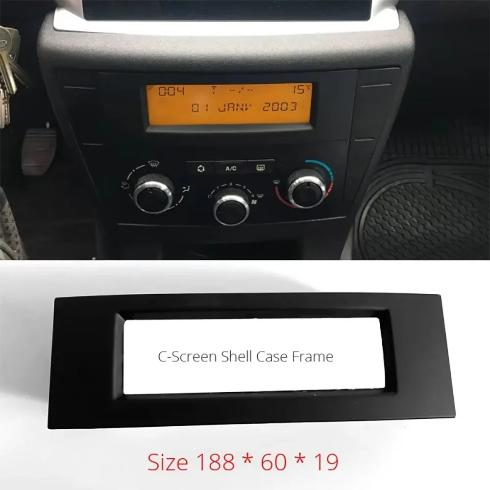 Car Radio Multi-function C-Screen Shell Case Fixed Frame CD Player Screen Replacement Housing For Citroen C4 C5 RD3 Peugeot 207