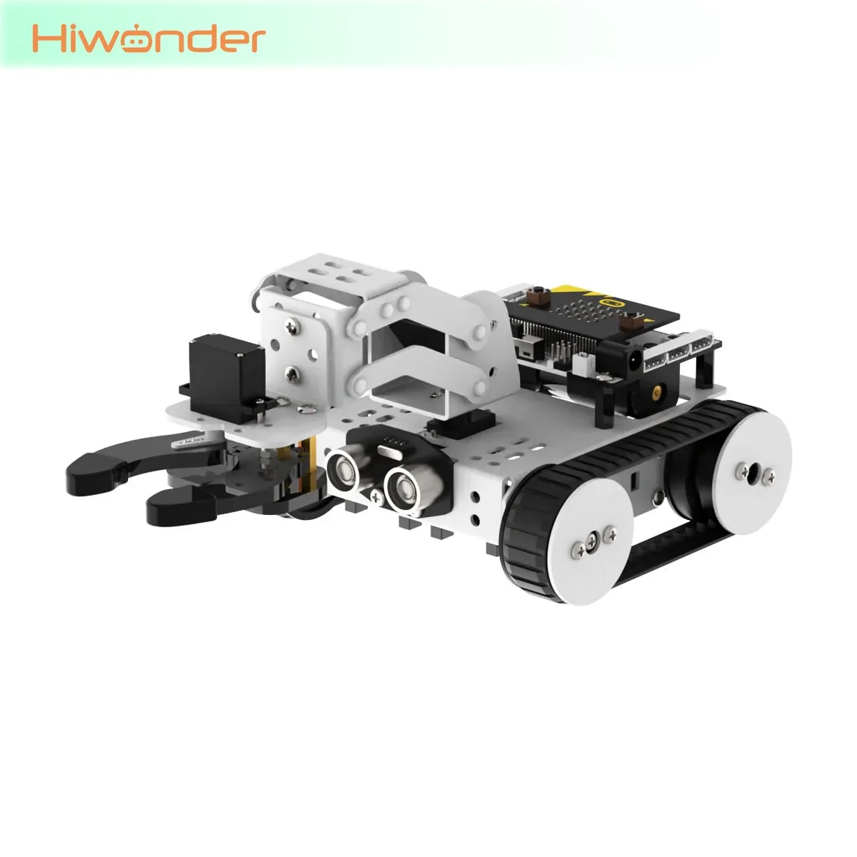 

Набор робототехнического конструктора Hiwonder Qtruck: гусеничный робот для следования по линии и транспортировки + 3DOF роботизированная рука (без Micro:bit)