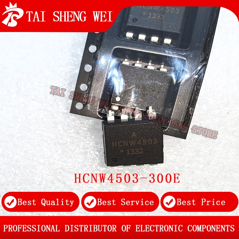 

5pcs of brand new original logic output optocoupler HCNW4503-300E SMD-8 electrocoupler chip HCNW4503