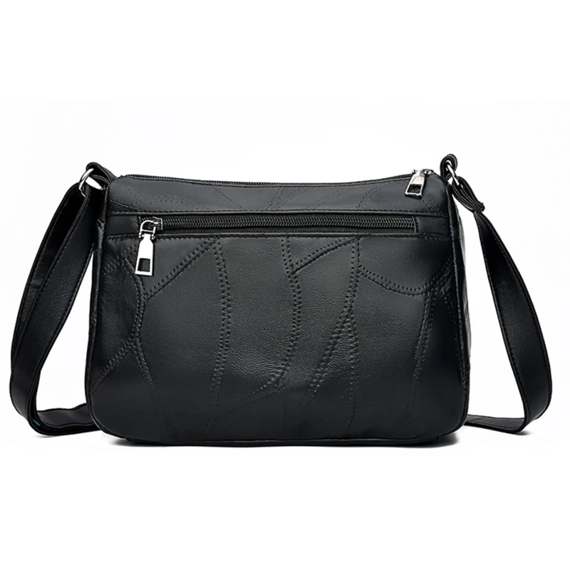 Women Shoulder Bag Fashion Large Capacity Messenger Bags For Female Solid Color Crossbody Solid Black Color Travel Handbags