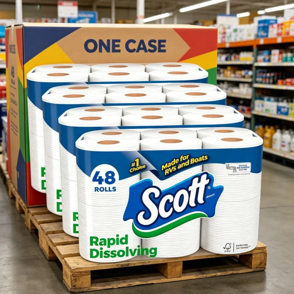 Cleaning Essentials While Supplies Last | Scott Rapid-Dissolving Toilet Paper For RVs & Boats 231 Sheets Per Roll | Clog-Free & Septic-Safe Design | Help You Reduce The Hassle Of Clogged Pipes