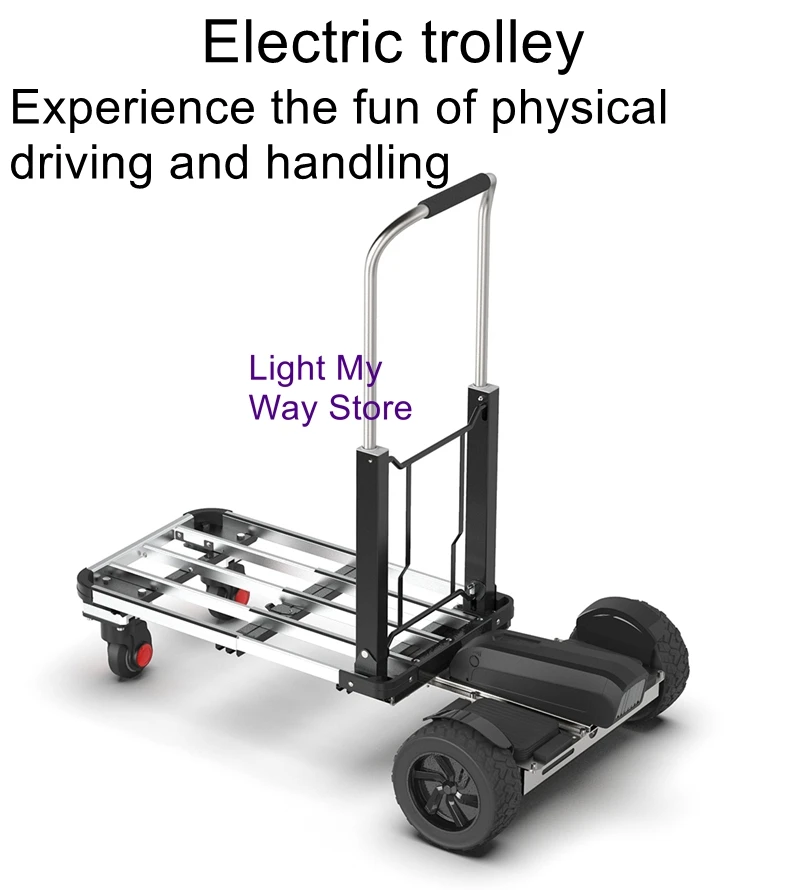 Body electric trolley trolley folding pulling goods ground floor warehouse trolley trolley courier trolley