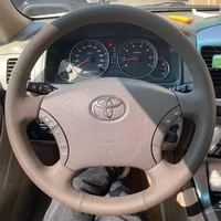 Funda de cuero DIY para volante de cobertura completa para Toyota Tacoma 4Runner Camry Sienna Sequoia Highlander Land Cruiser 1995-2007