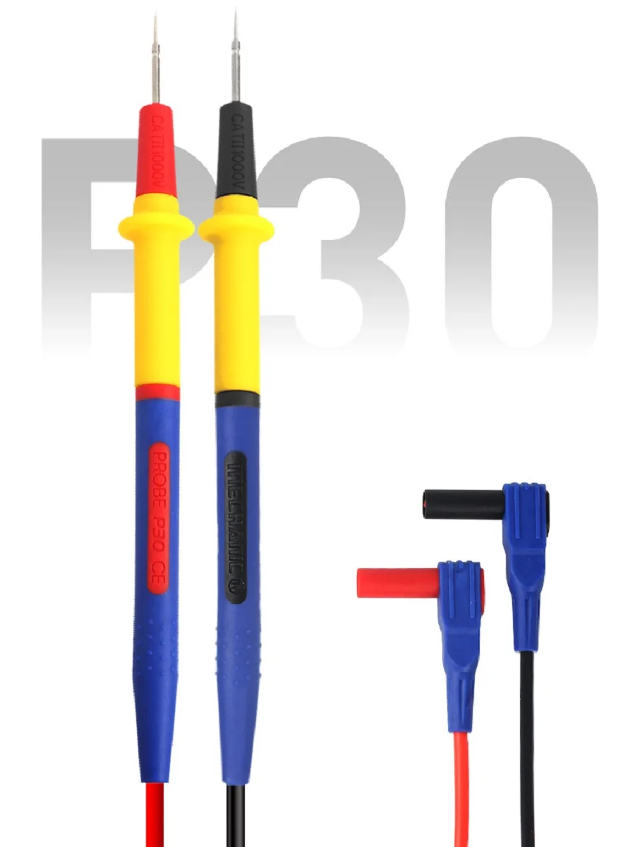MECHANIK P30 1000V 16A Multimetr Pen f Multimetr cyfrowy Pręt testowy Miękki, zapobiegający poparzeniom 121cm Przewód silikonowy Dodatkowa końcówka Pióro testowe — zdjęcie 2