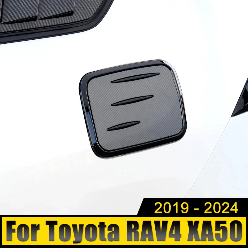 

ABS Exterior Car Oil Fuel Tank Gas Cap Cover Case Trim Sticker For Toyota RAV4 XA50 2019 2020 2021 2022 2023 2024 RAV 4 Hybrid