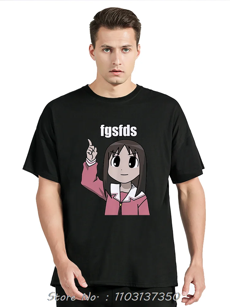 Osaka Autistic Fgsfds T-shirt Men Harajuku Funny Kawaii Ayumu Tshirt Unisex High Quality Anime Azumanga Daioh Cotton T Shirt