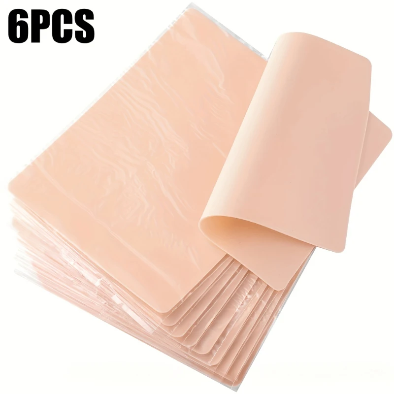Tattoo Practice Light Beige Double Side Fake Tattoo Light Beige for Permanent Makeup Tattoo Beginner Practice Synthetic 1mm