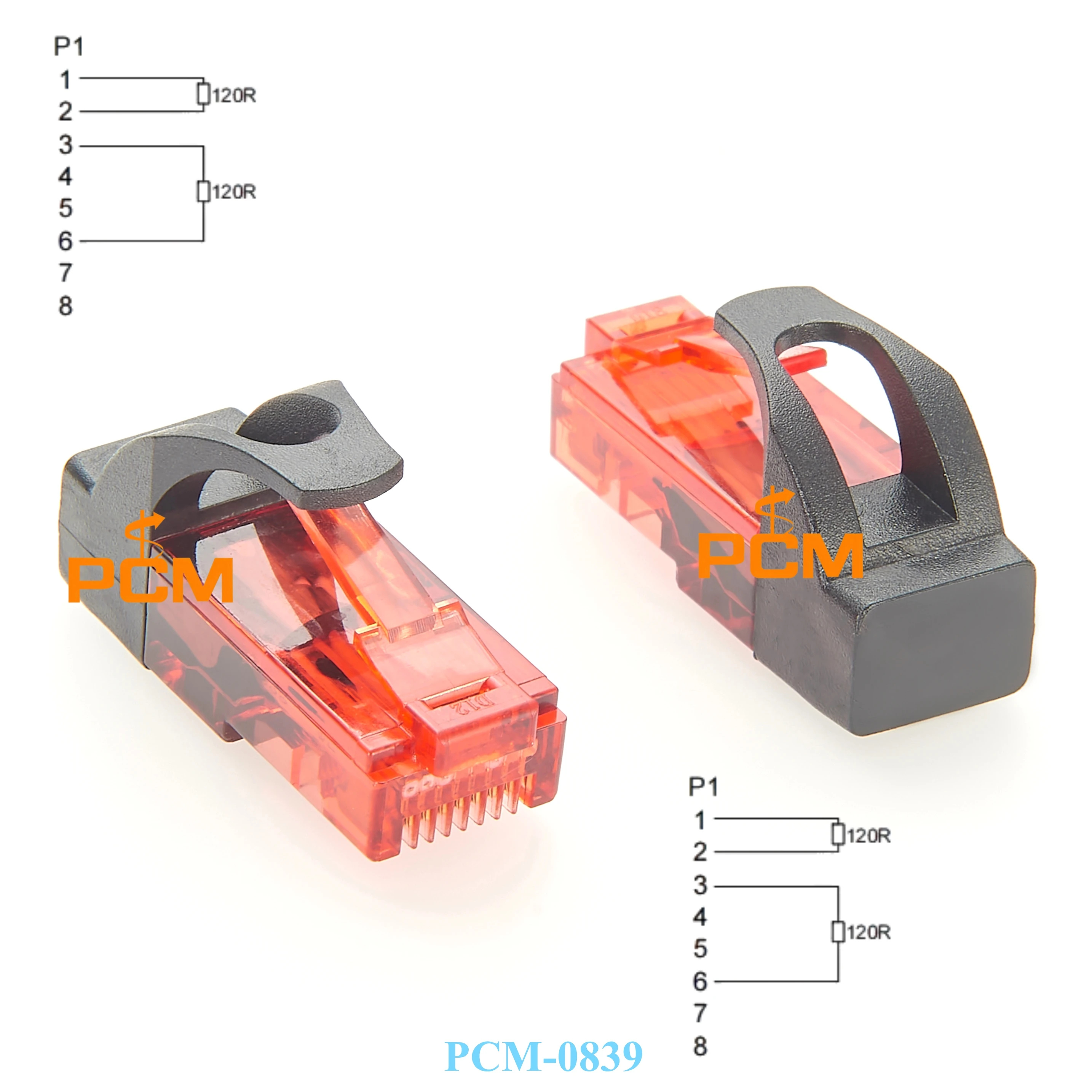 10PCS 2 Universes RJ45 120 Ohm DMX512 Terminator RJ45 8P8C Connector DMX Terminator Resistor DMX512 RJ45 Terminator Plug