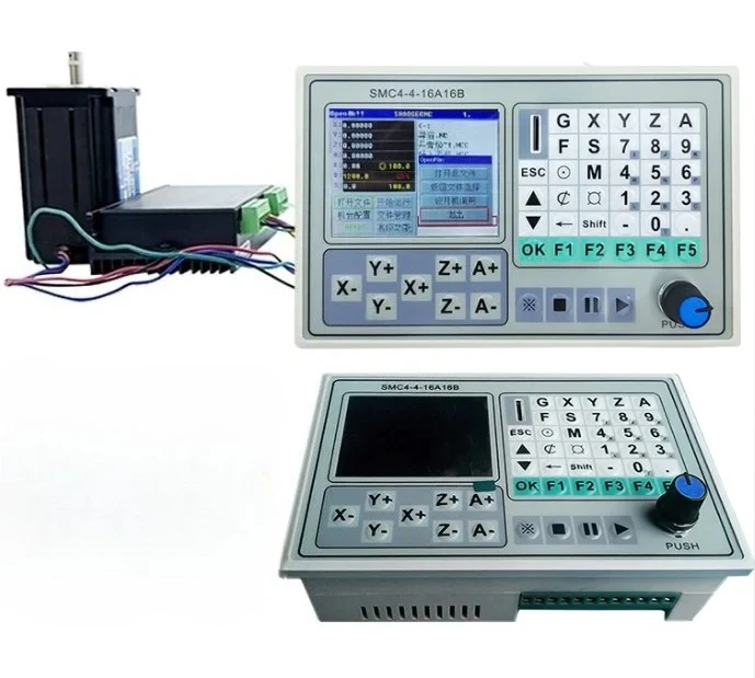 SMC4 CNC 3‑Axis Off‑line Controller, Pulse Control Module for Stepper & Servo Motor