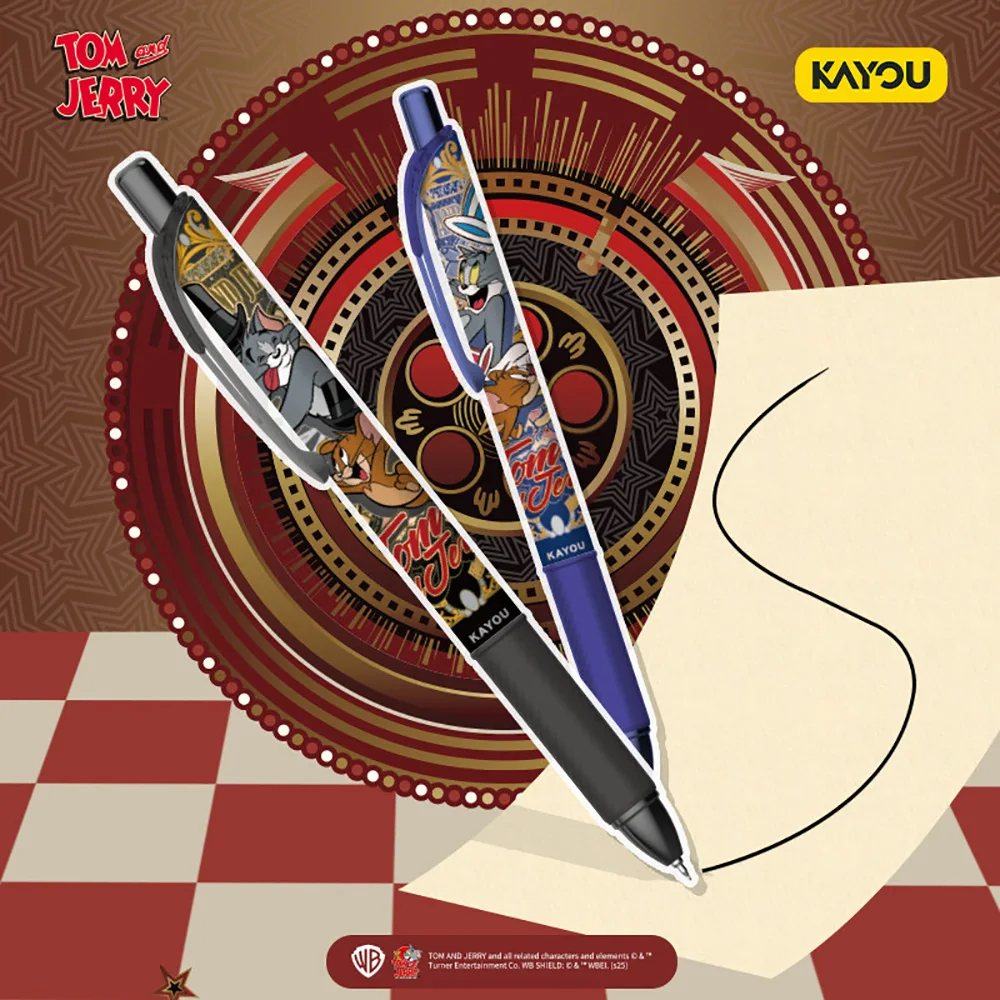 新しいKAYOUオリジナル トムとジェリー ゲルペン ブラインドボックス アニメ周辺グッズ クリエイティブ漫画 学生向け 高価値 ブラックボールペン ギフト