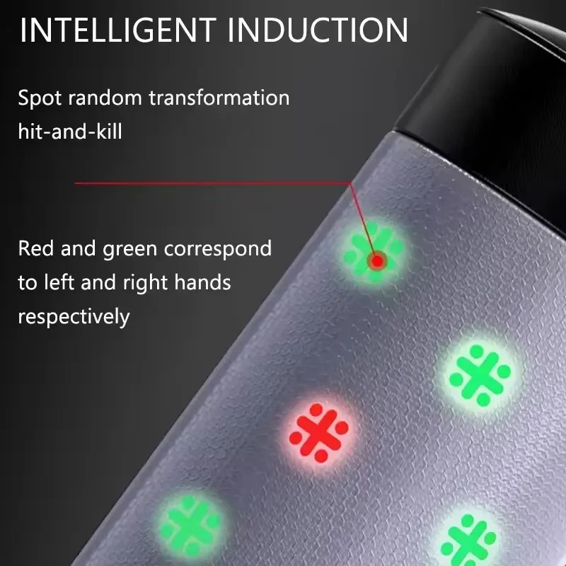 Smart children's boxing trainer with LED targets to train reaction speed