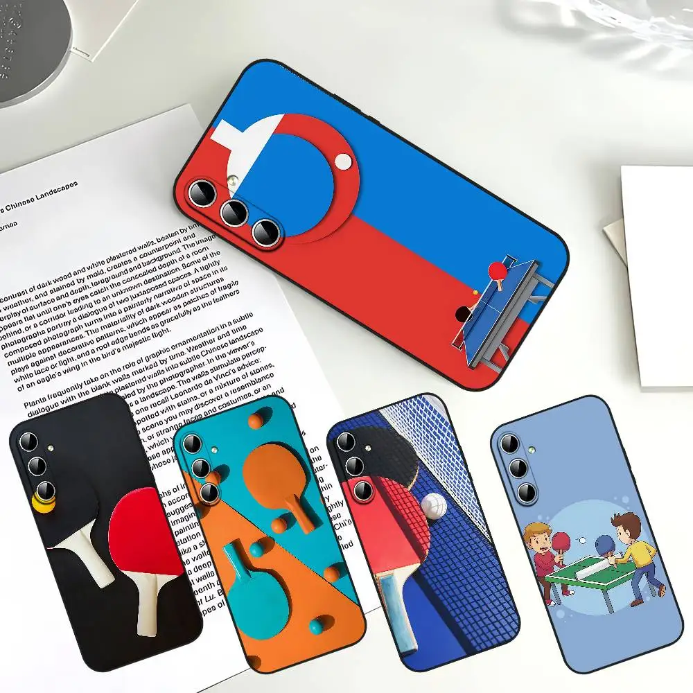 

Table Tennis Racket Ping Pong Sleek Slim Shockproof Phone Case Full For Samsung S24/S25/S22/S30/Note20/Lite/Ultra/5G/Plus/FE
