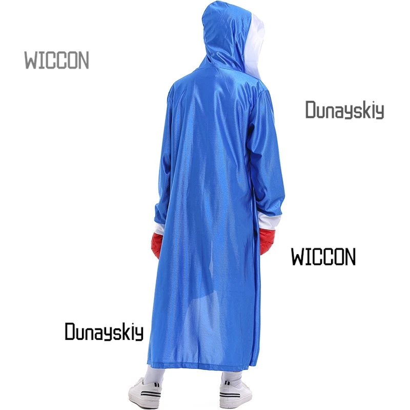 زي الهالوين التنكري ذو اللونين، ملابس رياضية رائعة باللونين الأحمر والأزرق، أزياء الملاكمة الملاكمة، أداء المسرح