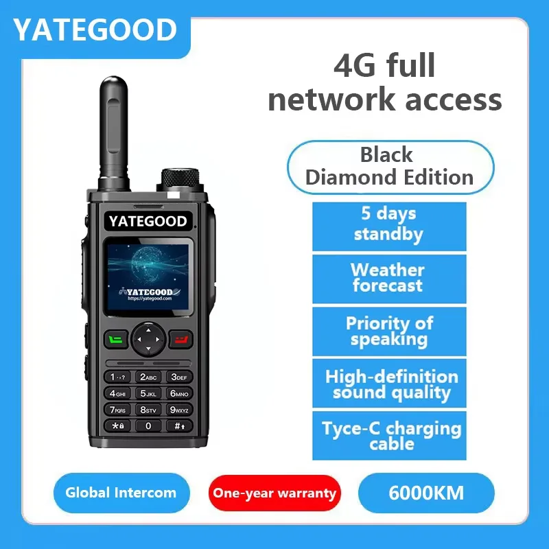 YATEGOOD G298 GPS 5000KM ham radio walkie talkie long range global ptt  4G poc radio100km