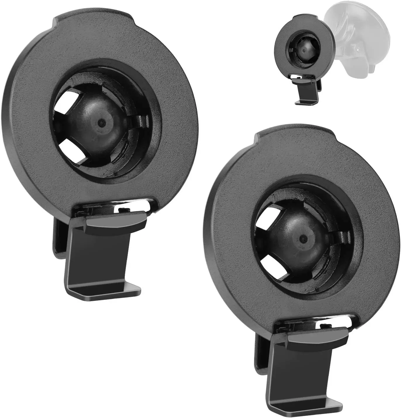 Support de fixation GPS (lot de 2) compatible avec les séries Garmin Nuvi 42LM, 44, 52LM, 54, 55LMT, 56, 58, 2407-2497, 2507-2577