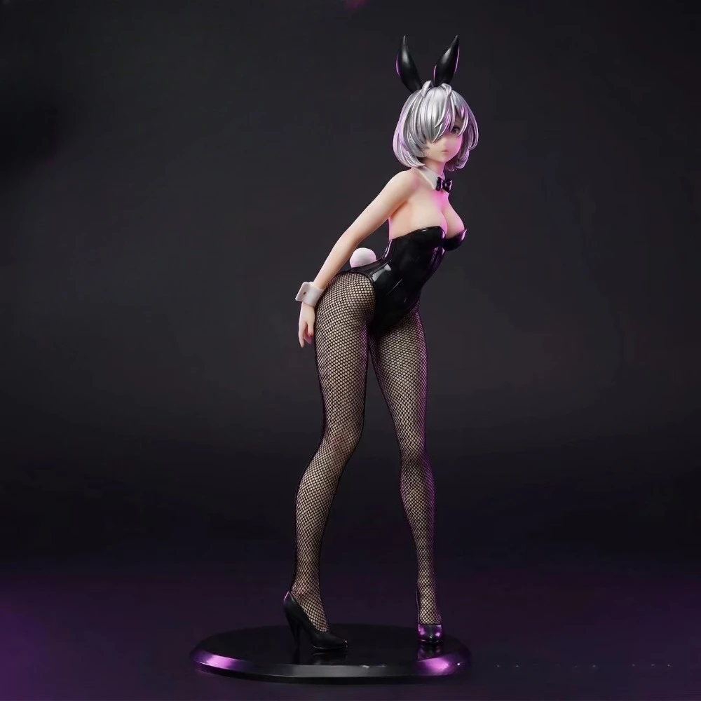 Anime Peripheral Black Stockings Beautiful Girl Figurine Model Desktop Holder Display Figure Collection Statue Model Decoration