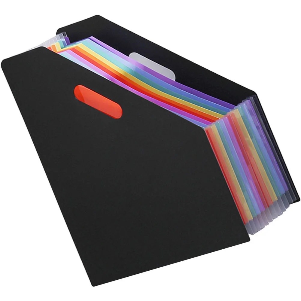 Large Capacity Plastic File Folder Expandable Accordion Organizer Standing Document Organizer Receipt Holder Office Storage