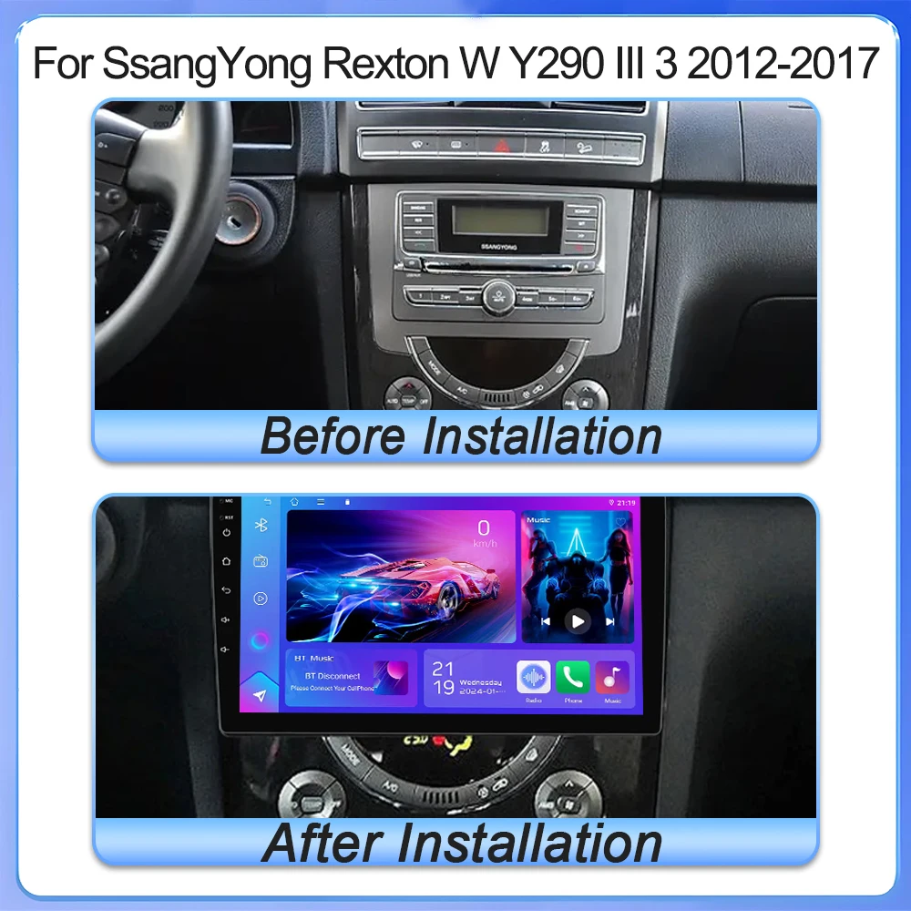 Android16 Car Radio For Ssangyong Rexton W Y290 Iii 3 2012 2013 2014 2015 2016 2017 Multimedia Video Player Lte 5g Wifi Head Gps