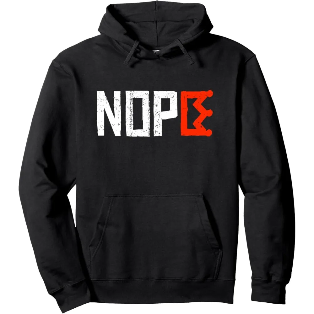 No Kings Nope Protest Sign Pullover Hoodie Men Women Fashion Streetwear Best-selling Clothing for Autumn Winter No Kings Hoodies
