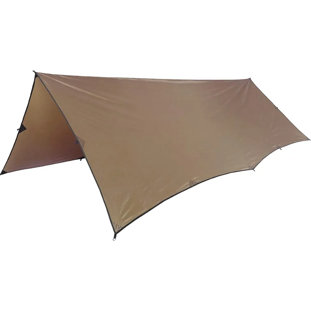 

Bulwark Camping Tarp, 100% Waterproof Bushcraft Shelter, Lightweight Hammock Rain Fly Portable
