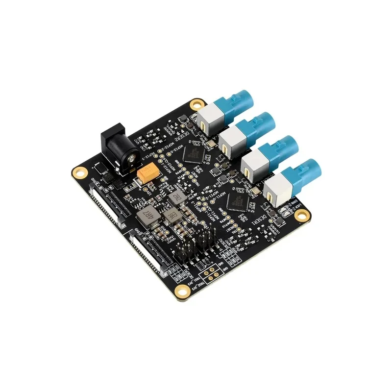 4-GMSL Camera Adapter Board, MAX9296 Deserializer, High-Speed Low-Latency Serial Transmission, Raspberry Pi 5