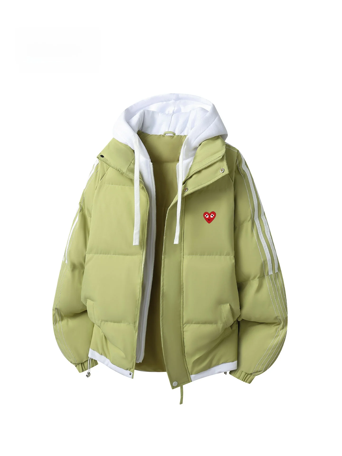 

Утепленная хлопковая куртка с капюшоном Play Hei, зимнее пальто из серии Dopane Color, молодежная модная теплая куртка с длинными рукавами на молнии