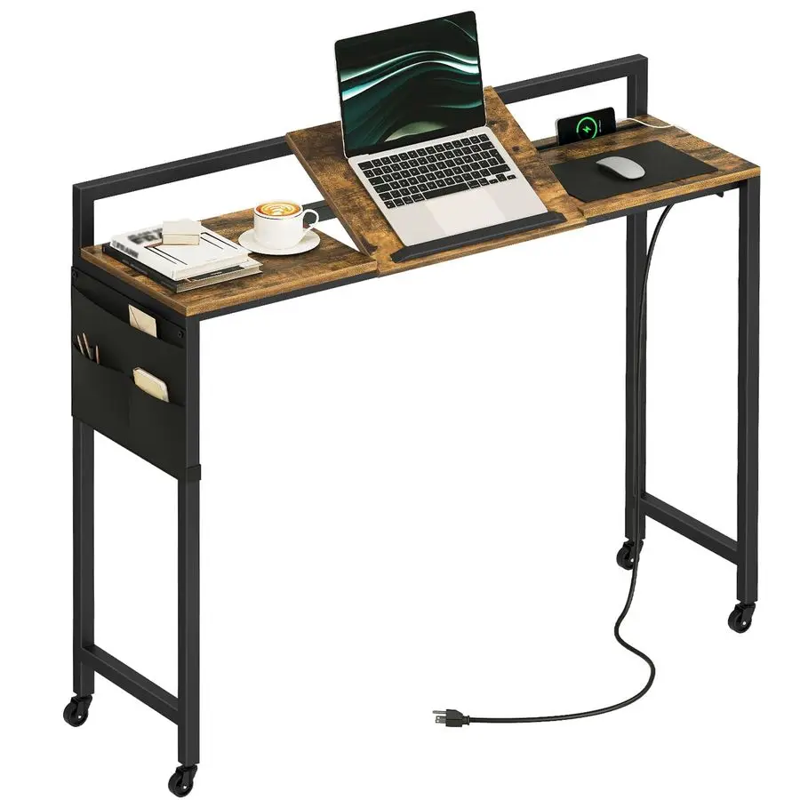 

Стол на колесиках, столик для ноутбука с зарядной станцией, столик для кресла-реклайнера с регулируемой подставкой и местом для хранения, столик-стул для дома, Do