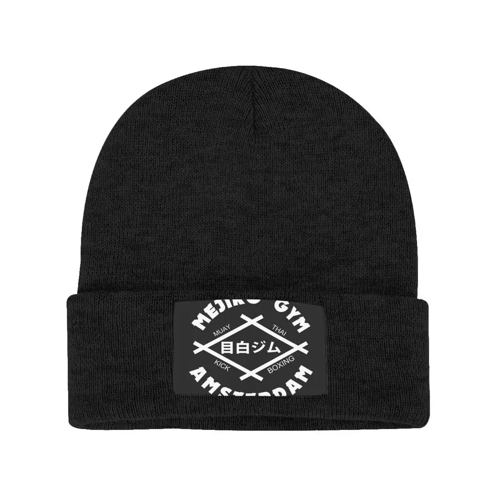 Mejiro Gym Amsterdam Dutch Kickboxing Muay Thai Rob Kaman Peter Aerts Knitted Beanie Hat Beanies Cap Pop Splicing