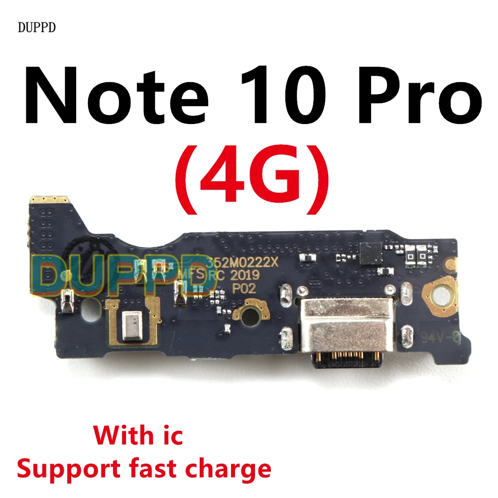 

For Xiaomi Redmi Note 10 Pro 4G Note10 Pro 10Pro USB Charging Port Microphone Dock Connector Board Flex Cable Repair Parts